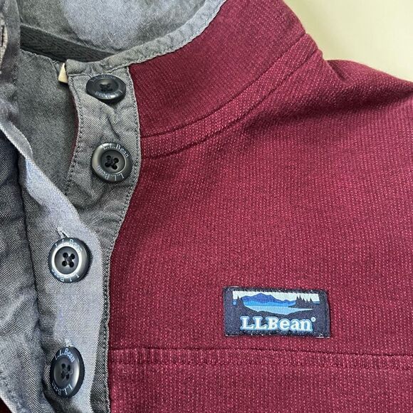 L.L Bean Soft Cotton Rugby Sweater Small Petite - Picture 3 of 7
